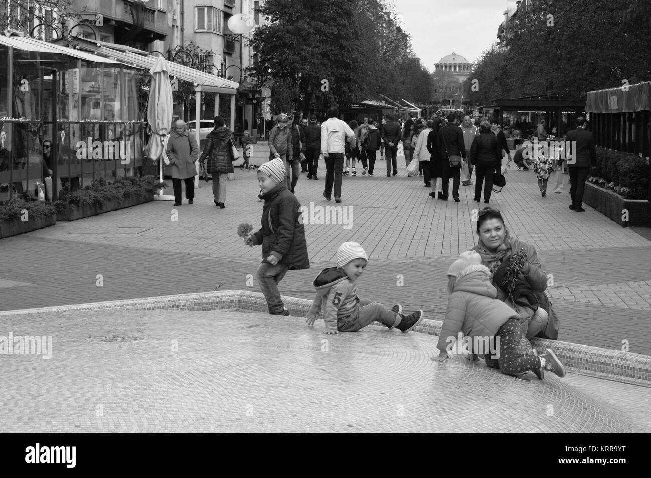 Scena per le strade di Sofia Foto Stock