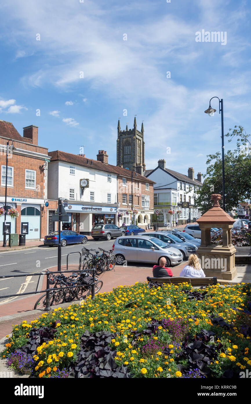 High Street, East Grinstead West Sussex, in Inghilterra, Regno Unito Foto Stock