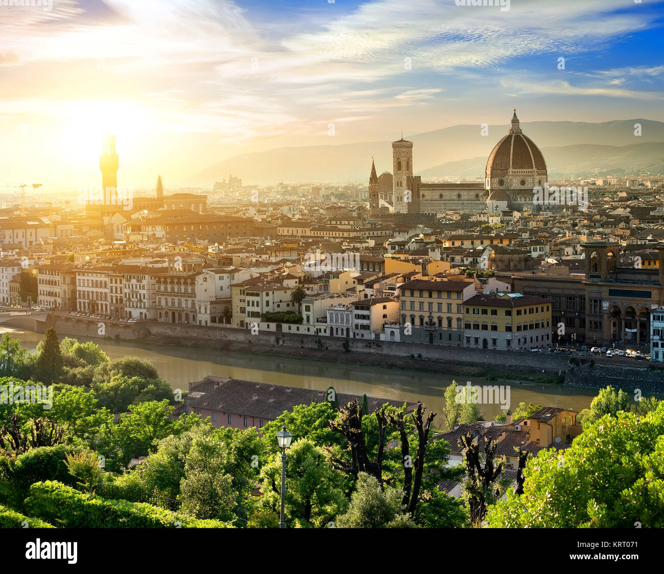 Vista di Firenze Foto Stock