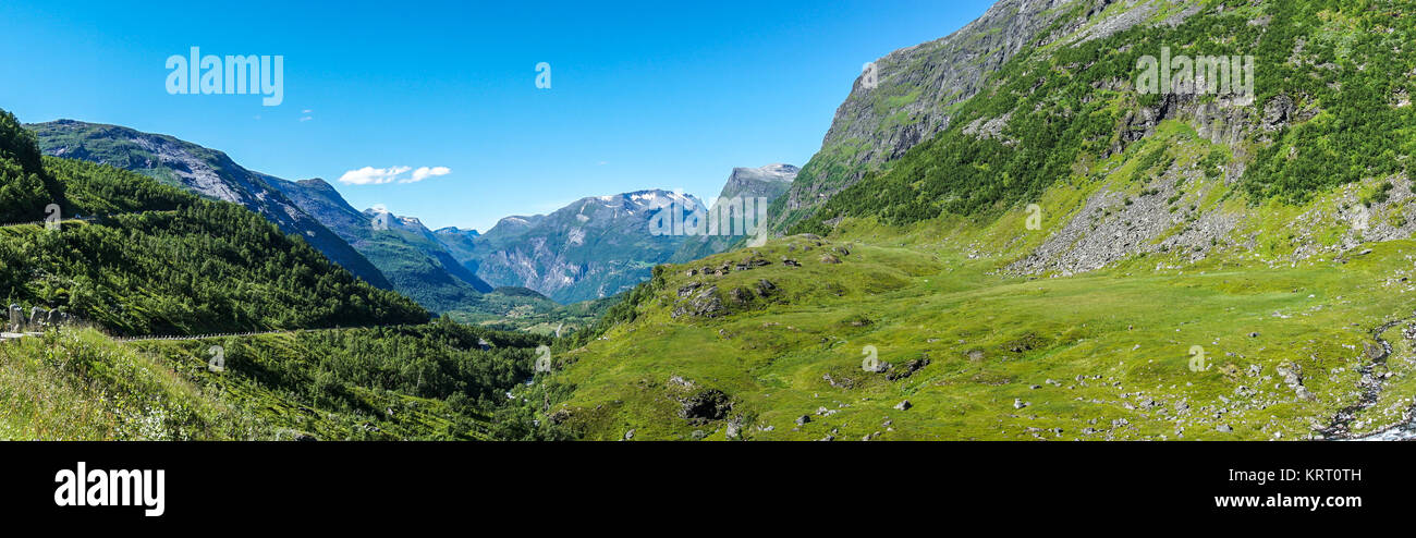 WunderschÃ¶ne Landschaft am Storfjord Foto Stock