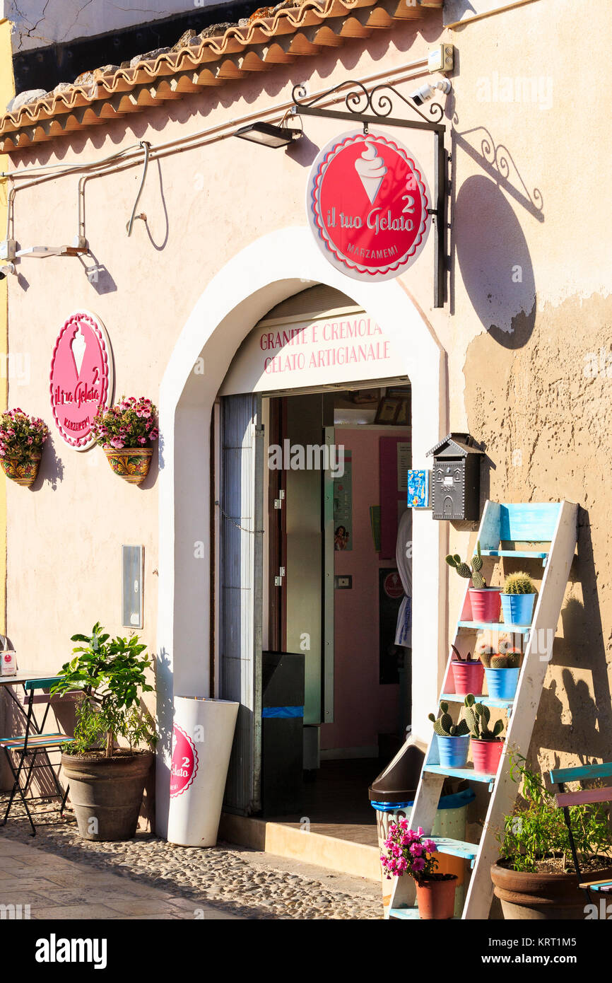 Marzamemi, Sicilia, Italia Foto Stock