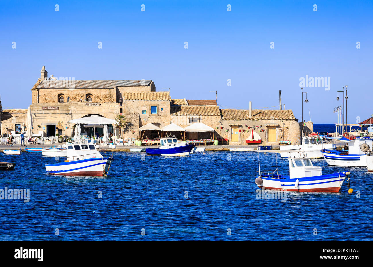 Marzamemi, Sicilia, Italia Foto Stock