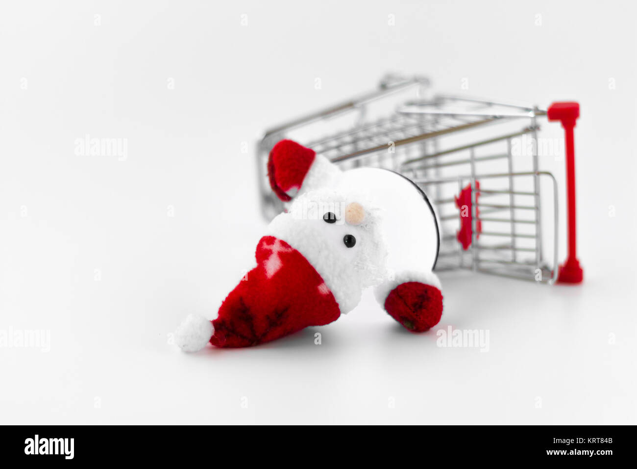 Santa Claus in crash Foto Stock