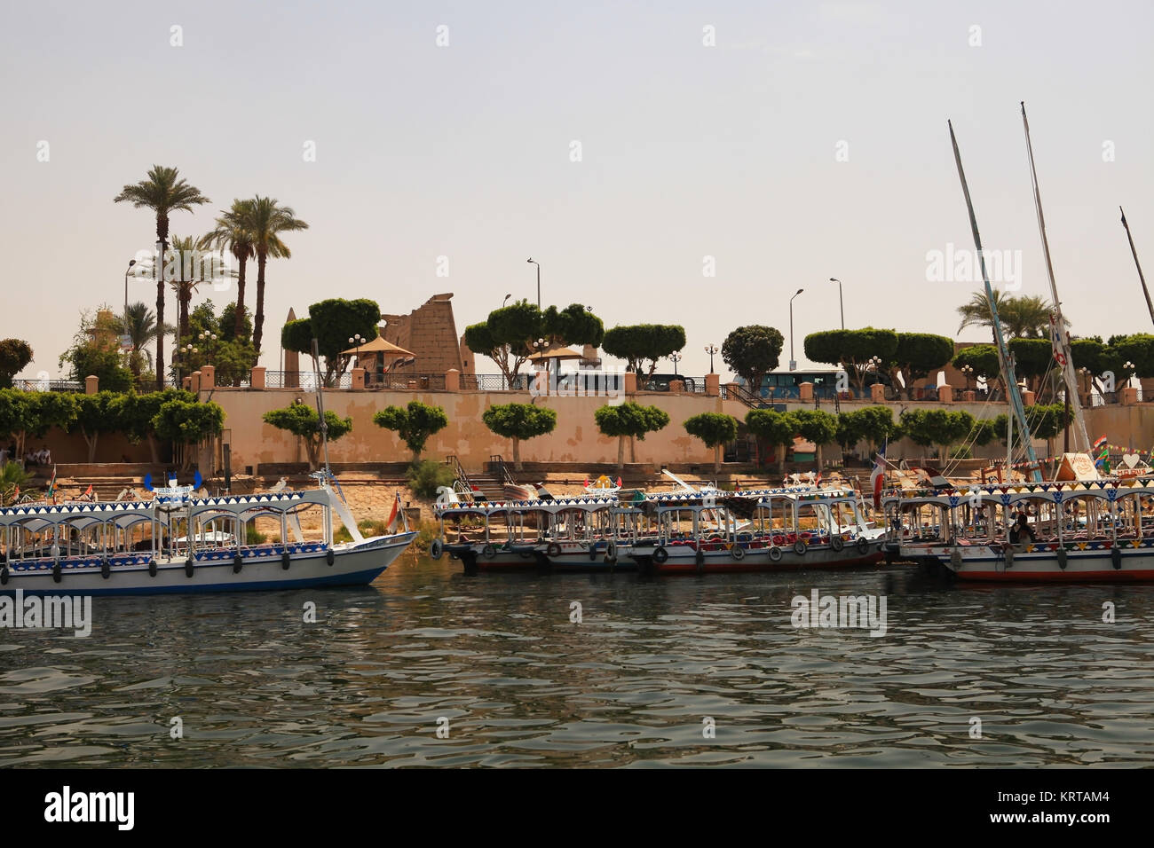 Il fiume Nilo in Egitto Foto Stock