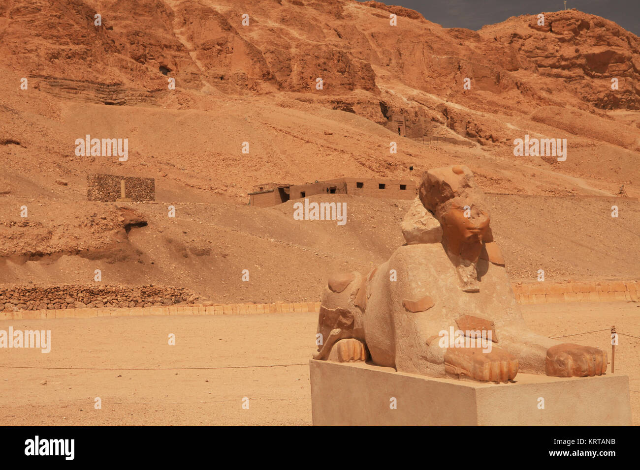 Il tempio di Hatshepsut nella Valle dei Re, Egitto Foto Stock
