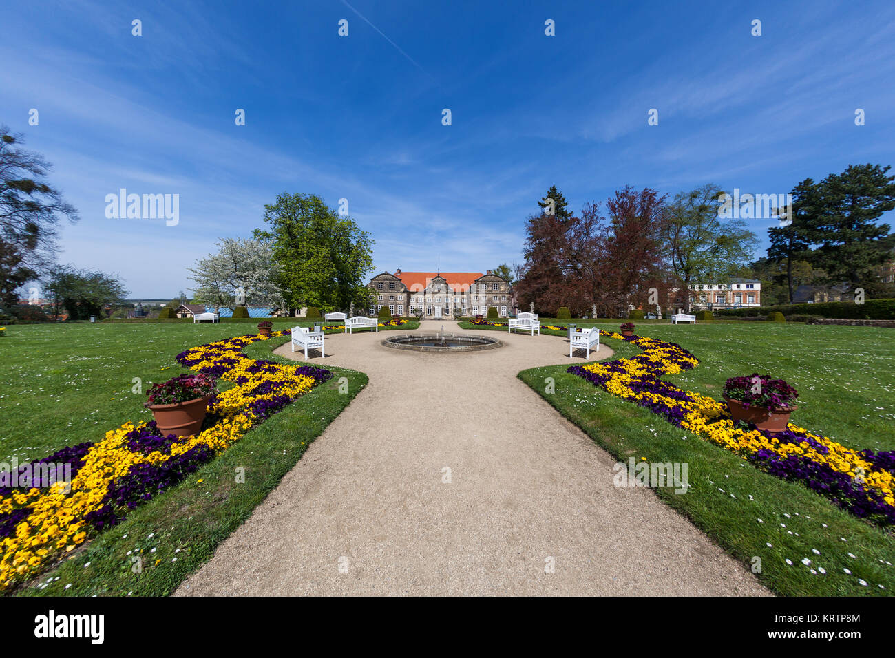 Landschaftspark piccolo castello blankenburg harz Foto Stock