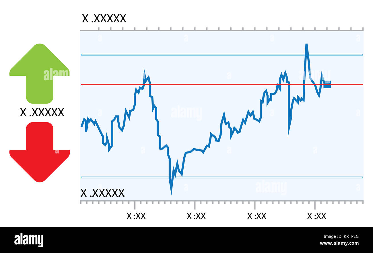 Trading opzioni illustrazione vettoriale clip-art immagine EPS Foto Stock