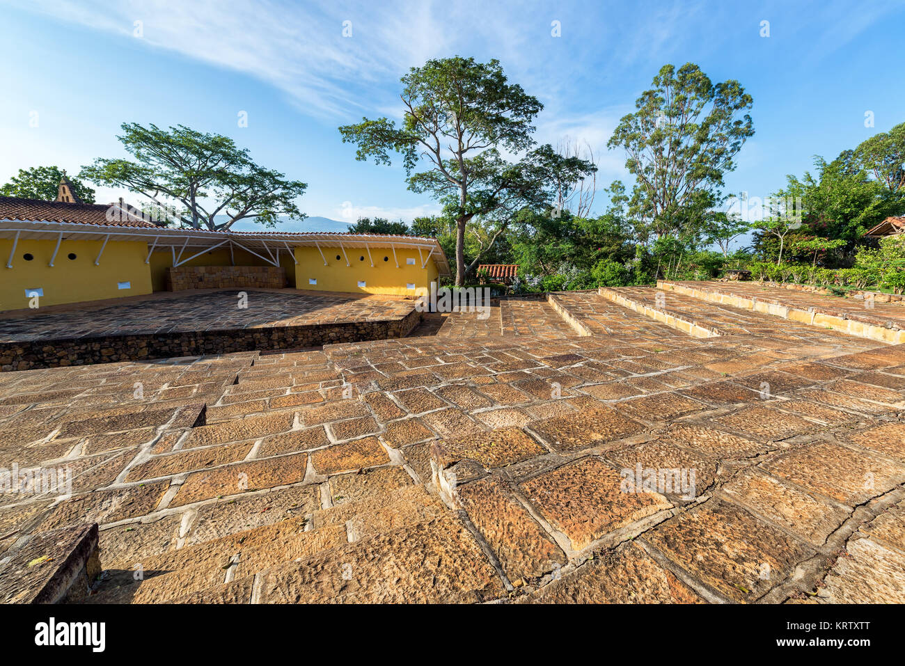 Stage in Barichara, Colombia Foto Stock