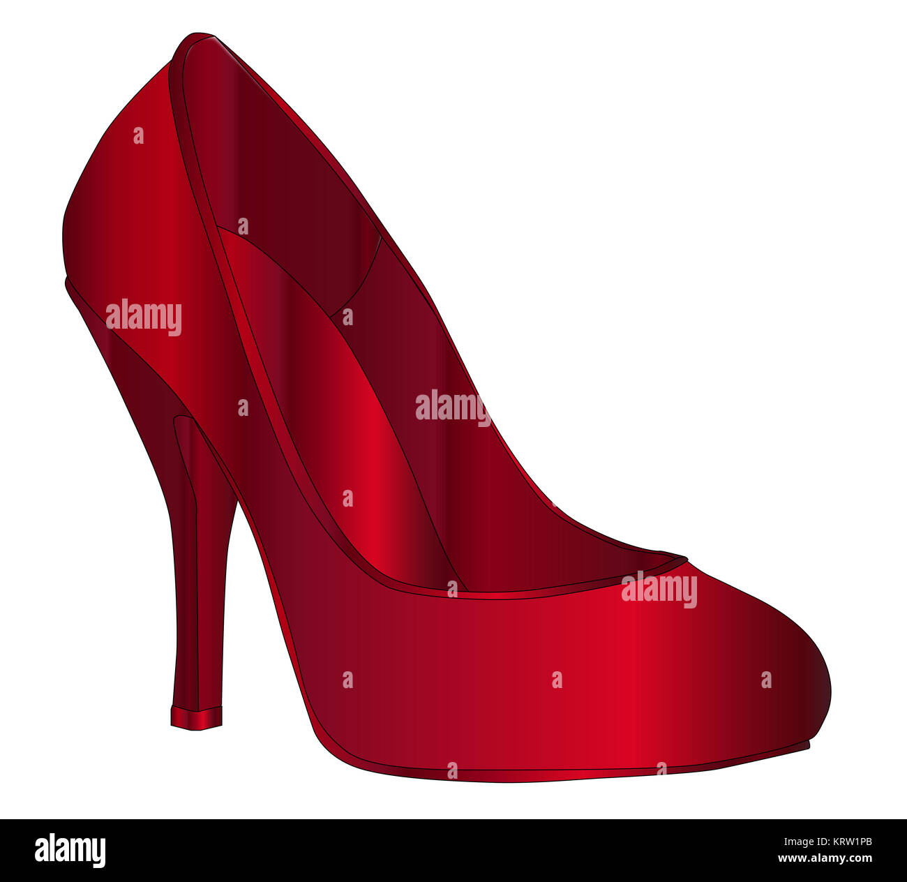 Un Rubino pantofola Foto Stock