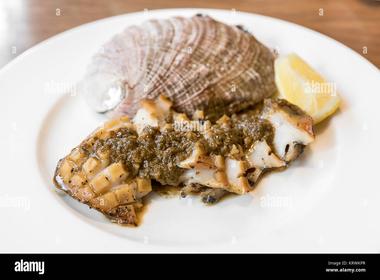 Abalone bistecca Foto Stock