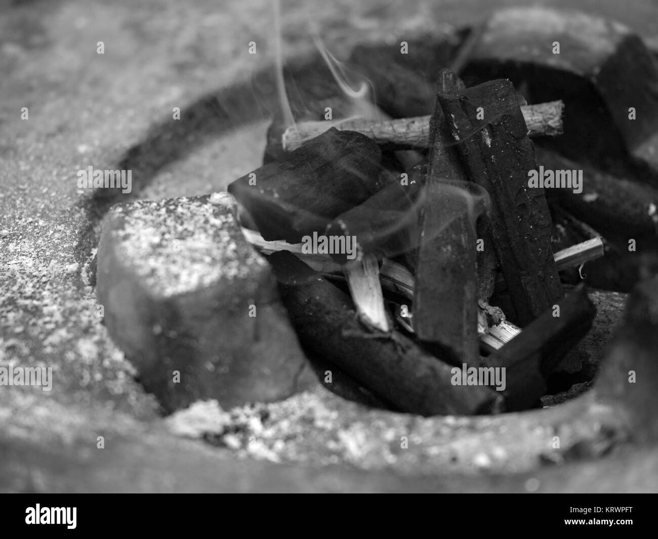 Fuoco di carbone Foto Stock