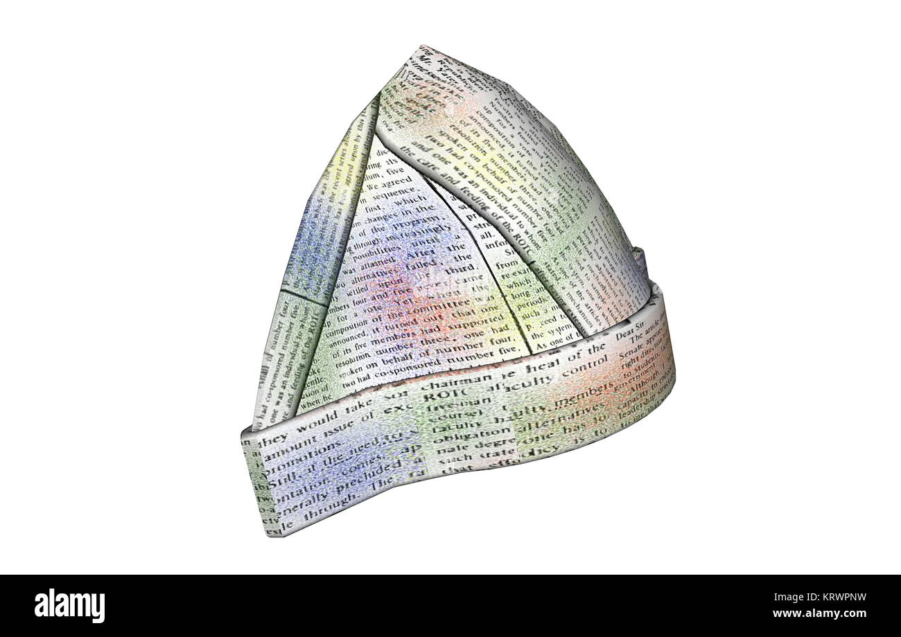 cappello di carta gratuito Foto stock - Alamy