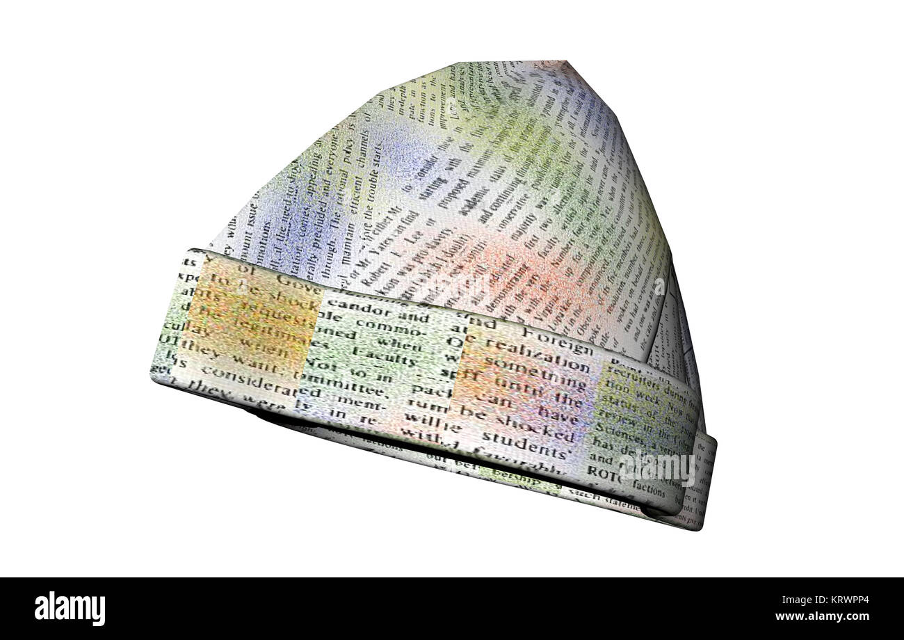 cappello di carta gratuito Foto Stock