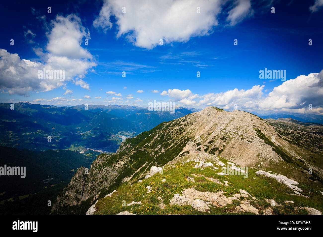 Panorama di montagna, Italia Foto Stock