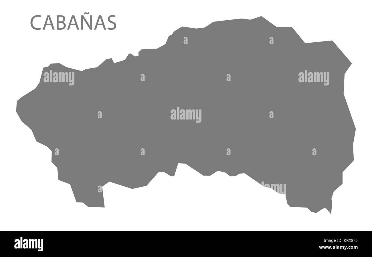 Il Cabanas El Salvador Mappa grigio Foto Stock
