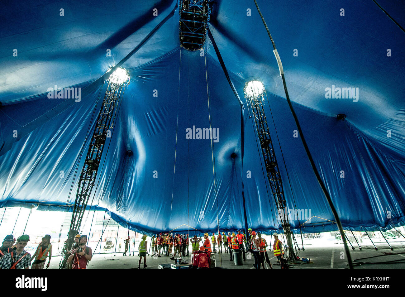 Rio De Janeiro, RJ, Brasil. Xxi Dec, 2017. Il Cirque du Soleil è a Rio de Janeiro in Brasile, per un tour che inizia il 28 dicembre tutti il modo attraverso il 21 di gennaio. Foto : Humberto Ohana/ZUMA premere ZUMA filo Credito: Humberto Ohana/ZUMA filo/Alamy Live News Foto Stock