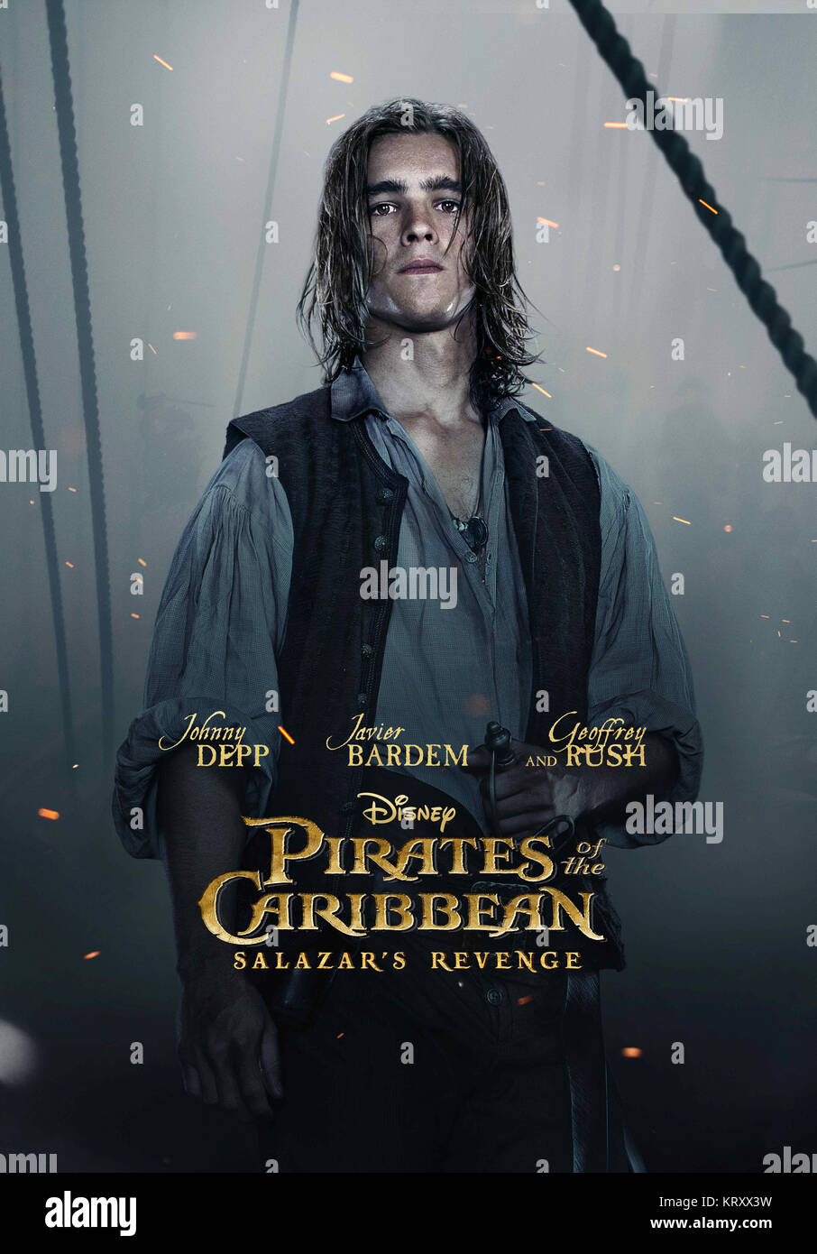 Data di rilascio: maggio 26, 2017 Titolo: i pirati dei Caraibi: Dead Men Tell No Tales STUDIO: Disney Enterprises direttore: Joachim Ronning, Espen Sandberg trama: capitano Jack Sparrow cerca per il Tridente di Poseidon starring: Poster Arte. (Credit: Disney Enterprises/Entertainment Immagini) Foto Stock