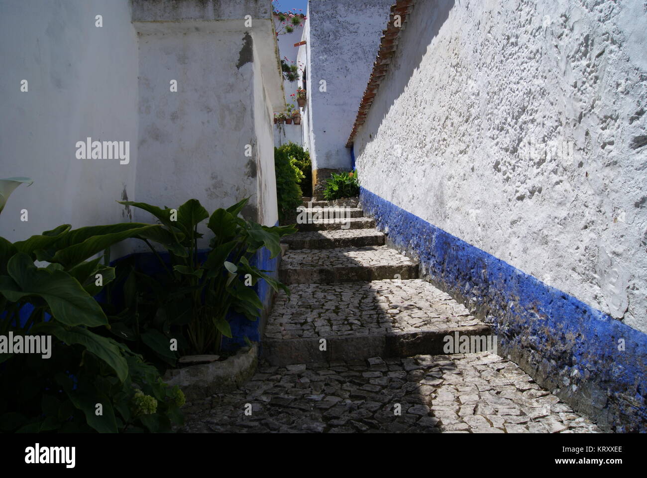 Un giorno di Obidos, Portogallo Foto Stock