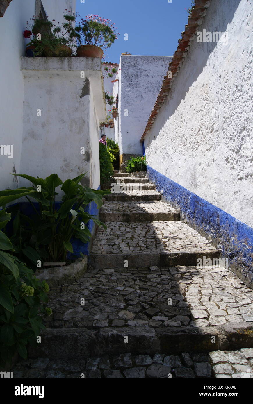 Un giorno di Obidos, Portogallo Foto Stock