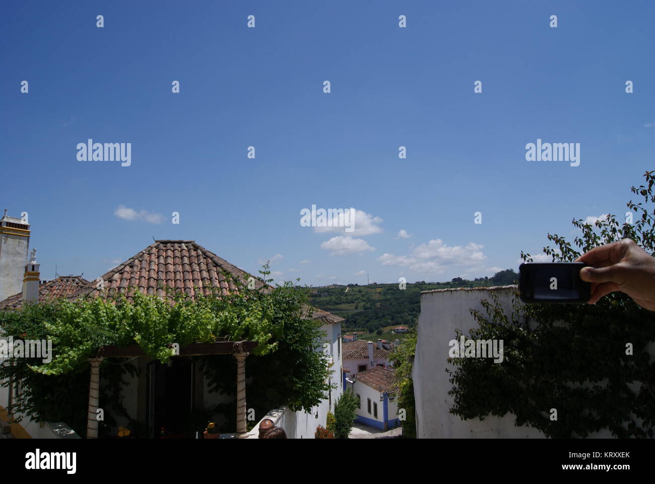Un giorno di Obidos, Portogallo Foto Stock