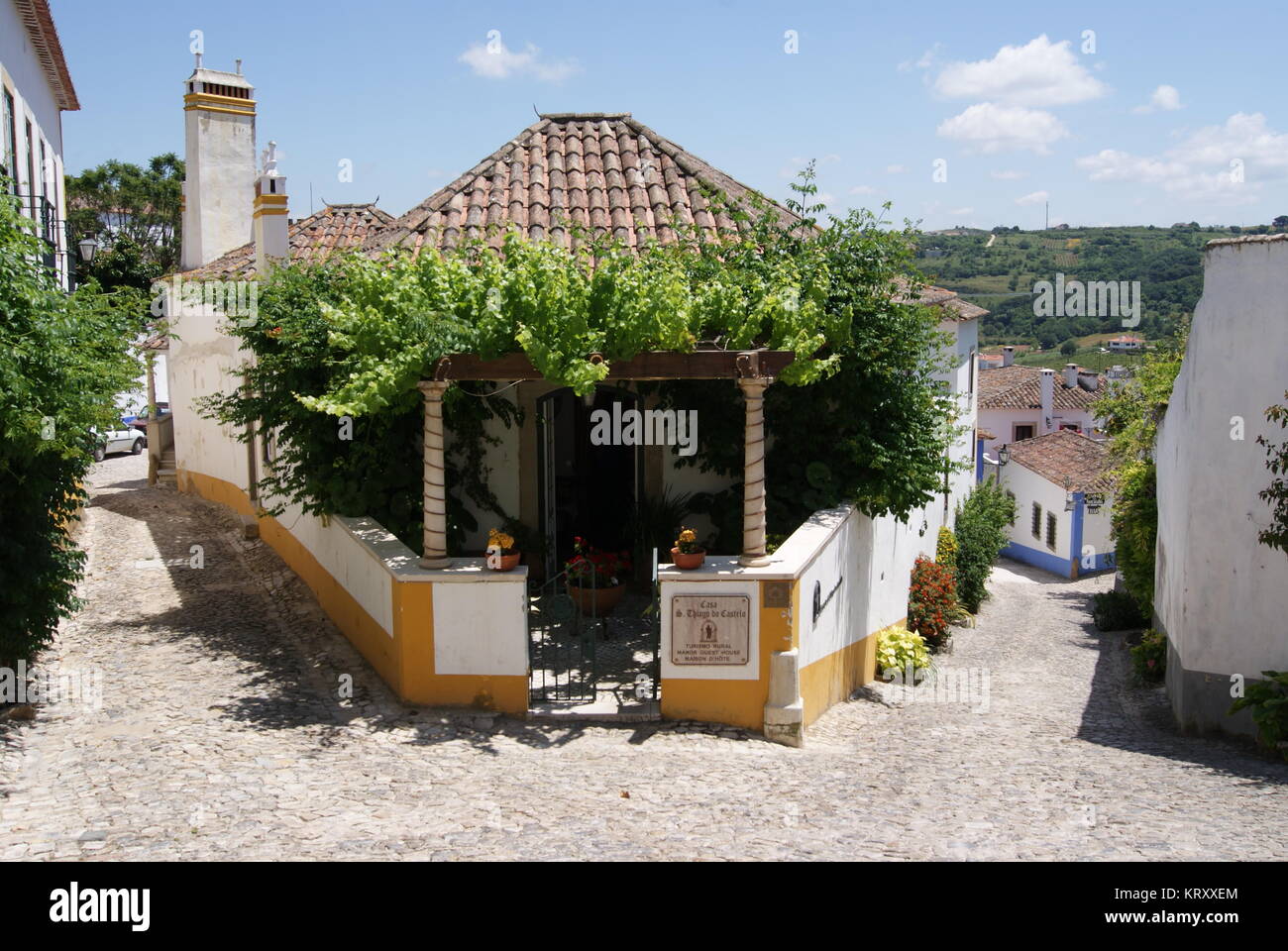 Un giorno di Obidos, Portogallo Foto Stock