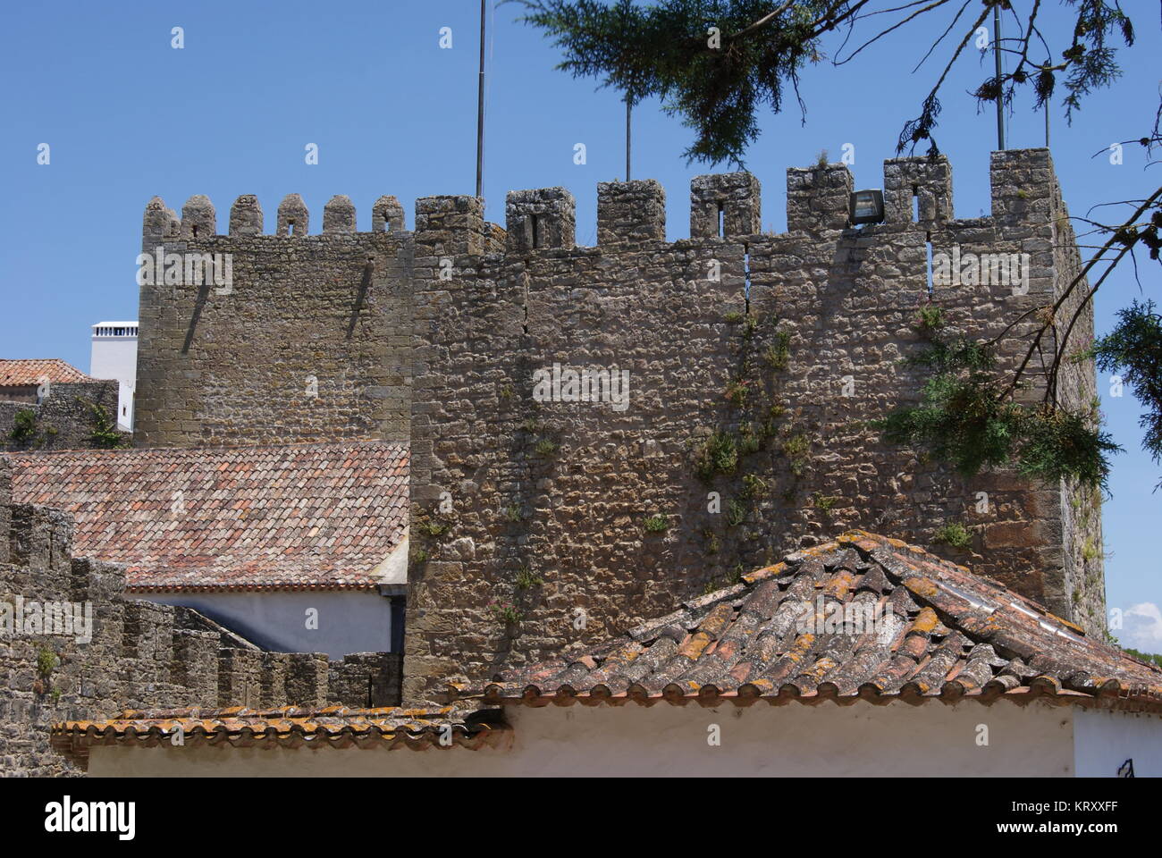 Un giorno di Obidos, Portogallo Foto Stock