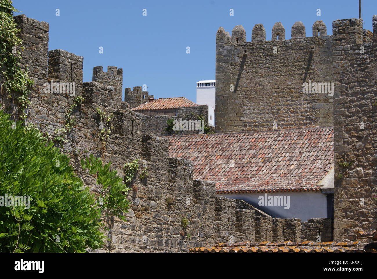 Un giorno di Obidos, Portogallo Foto Stock