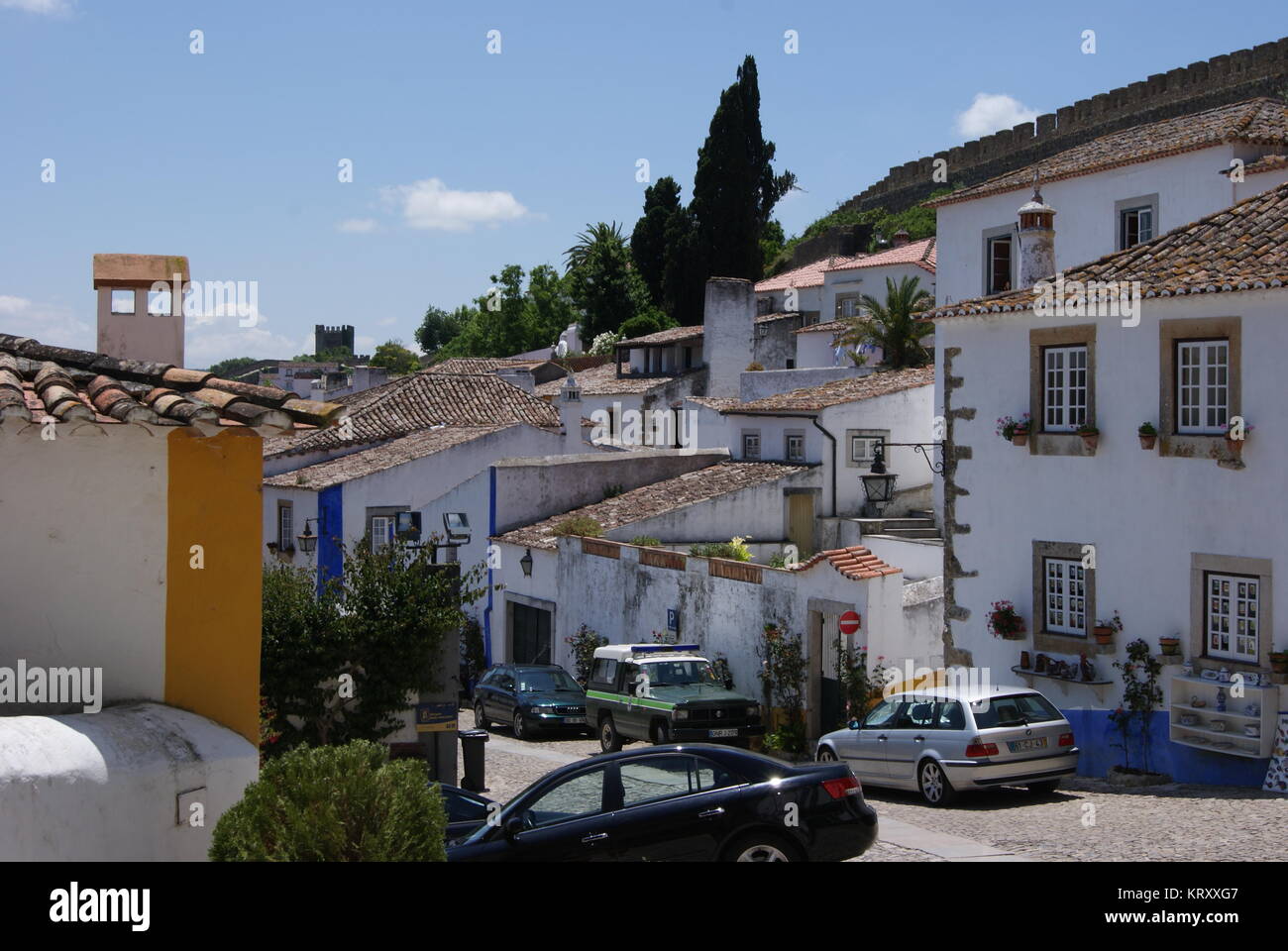 Un giorno di Obidos, Portogallo Foto Stock