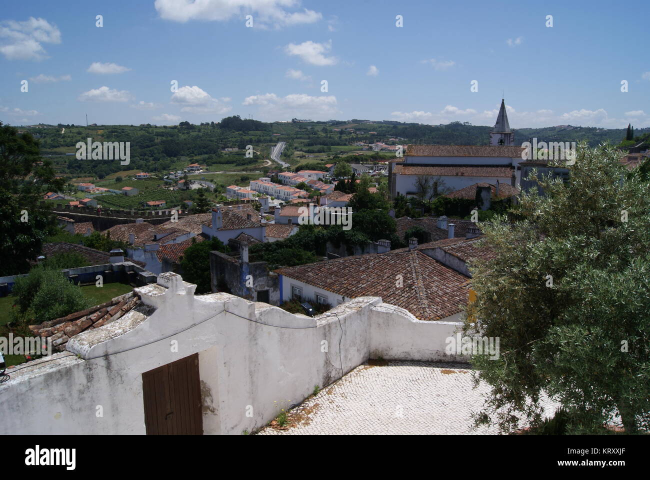 Un giorno di Obidos, Portogallo Foto Stock
