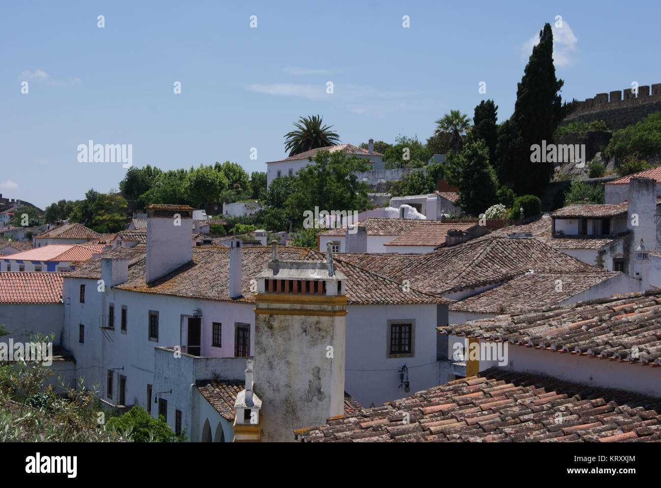 Un giorno di Obidos, Portogallo Foto Stock