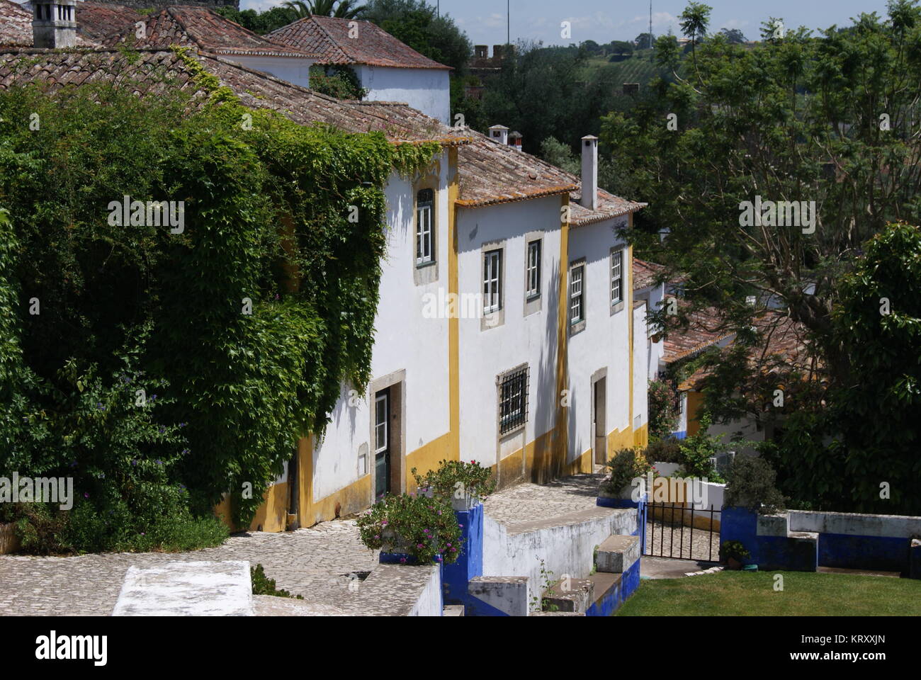 Un giorno di Obidos, Portogallo Foto Stock