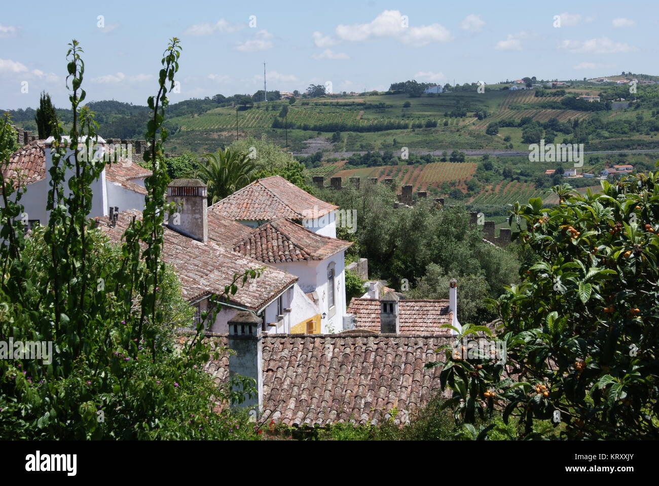 Un giorno di Obidos, Portogallo Foto Stock
