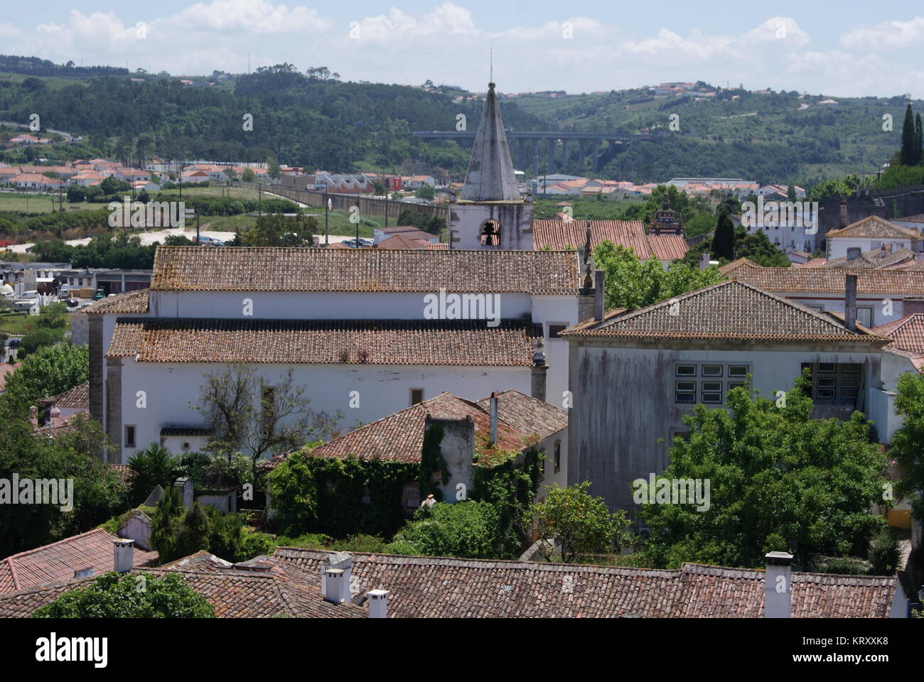 Un giorno di Obidos, Portogallo Foto Stock