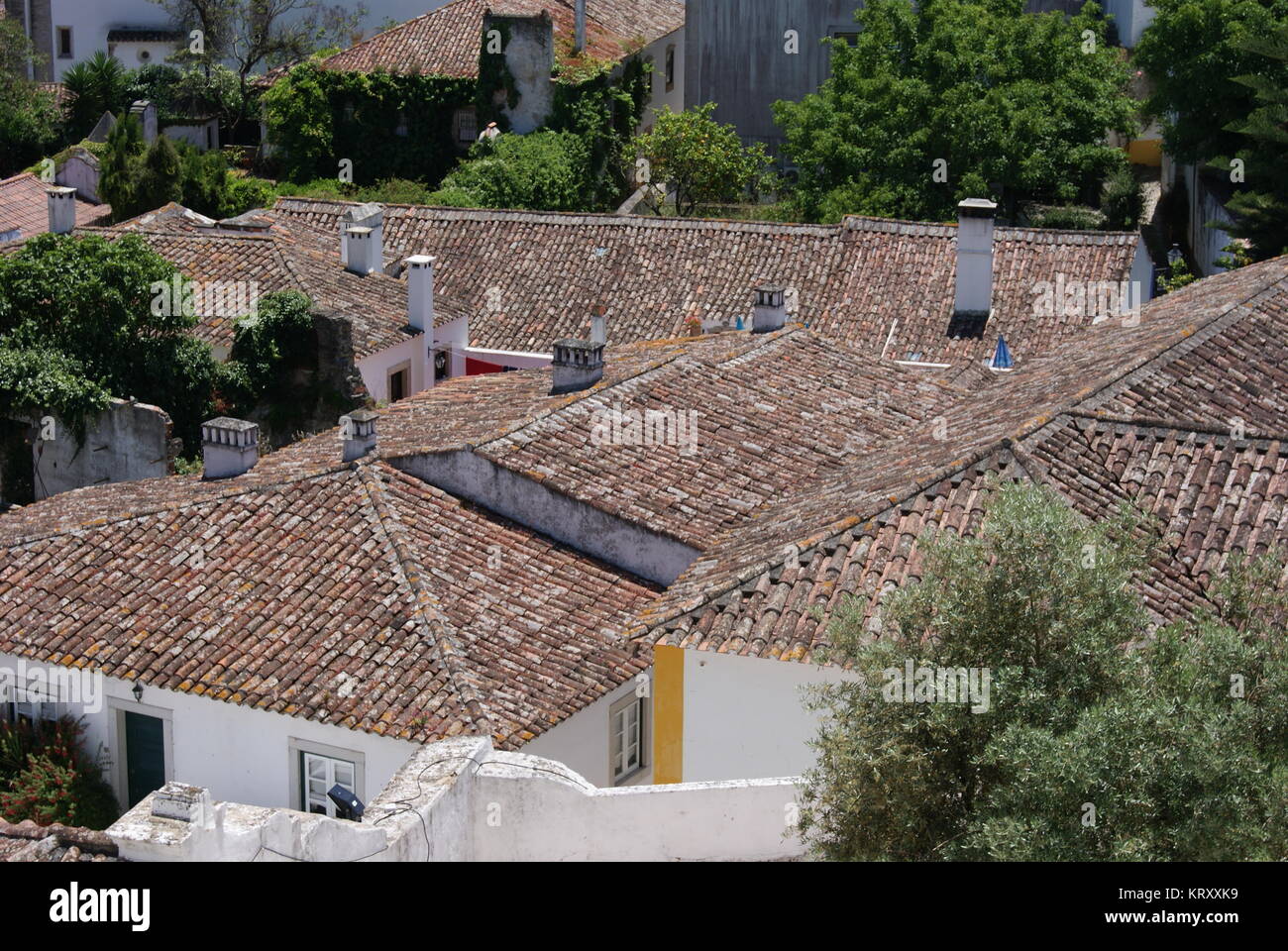Un giorno di Obidos, Portogallo Foto Stock