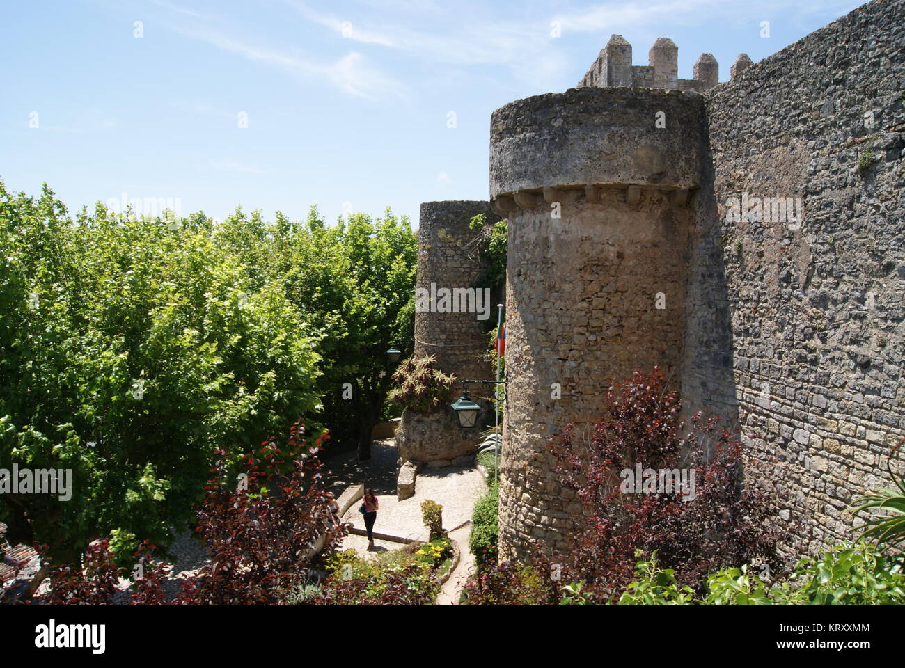 Un giorno di Obidos, Portogallo Foto Stock