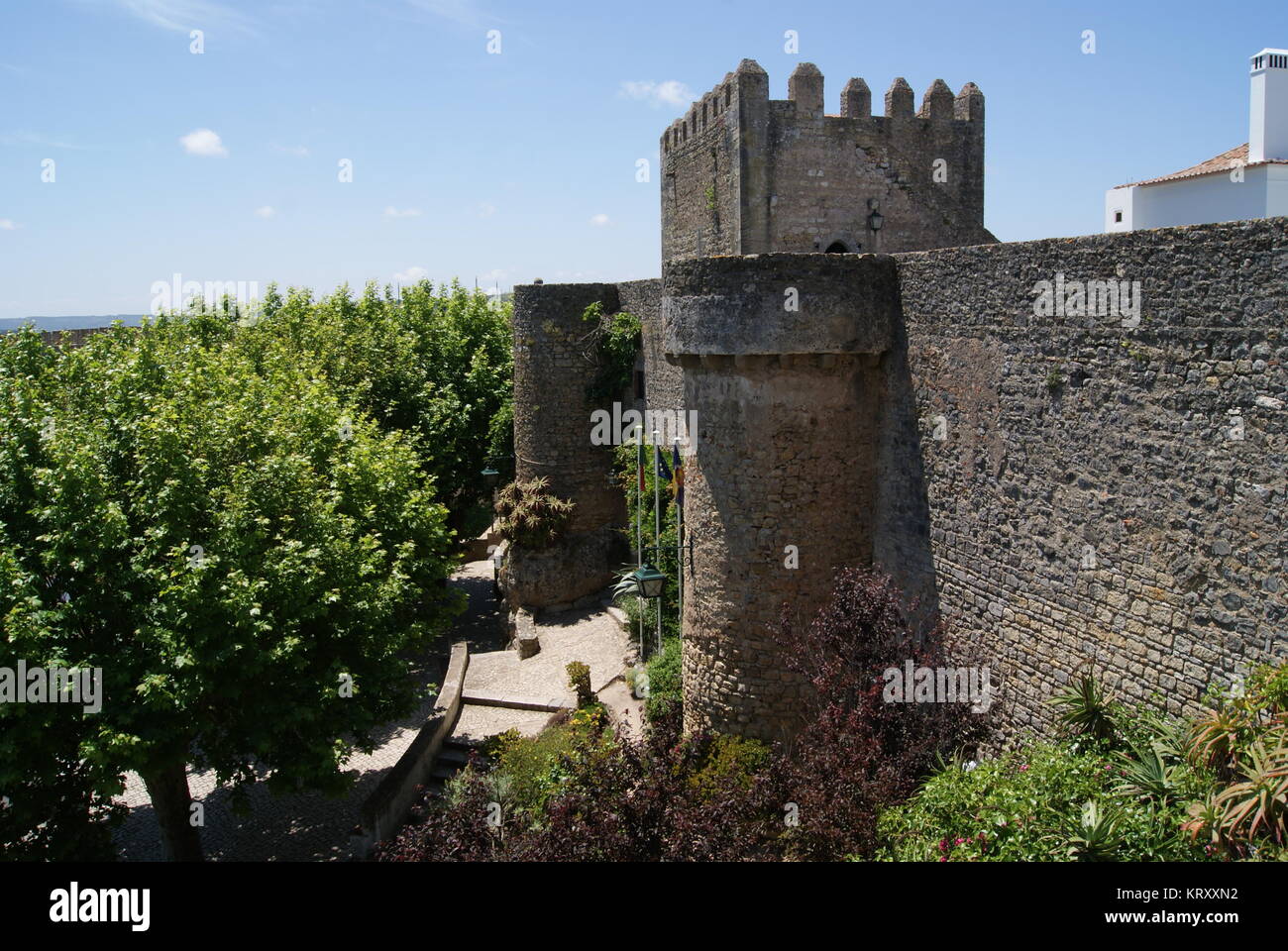 Un giorno di Obidos, Portogallo Foto Stock