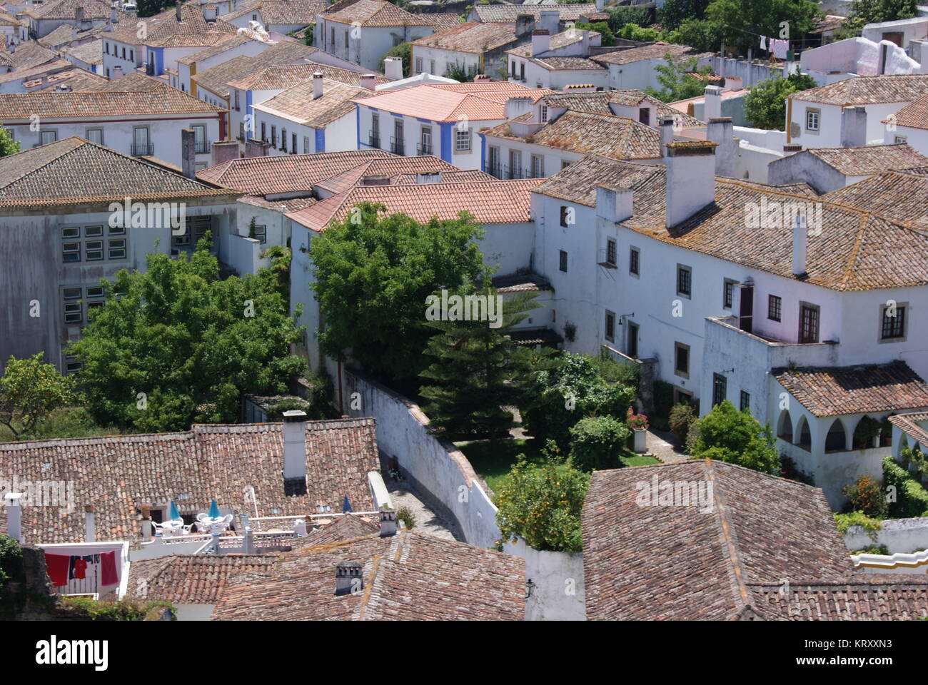 Un giorno di Obidos, Portogallo Foto Stock