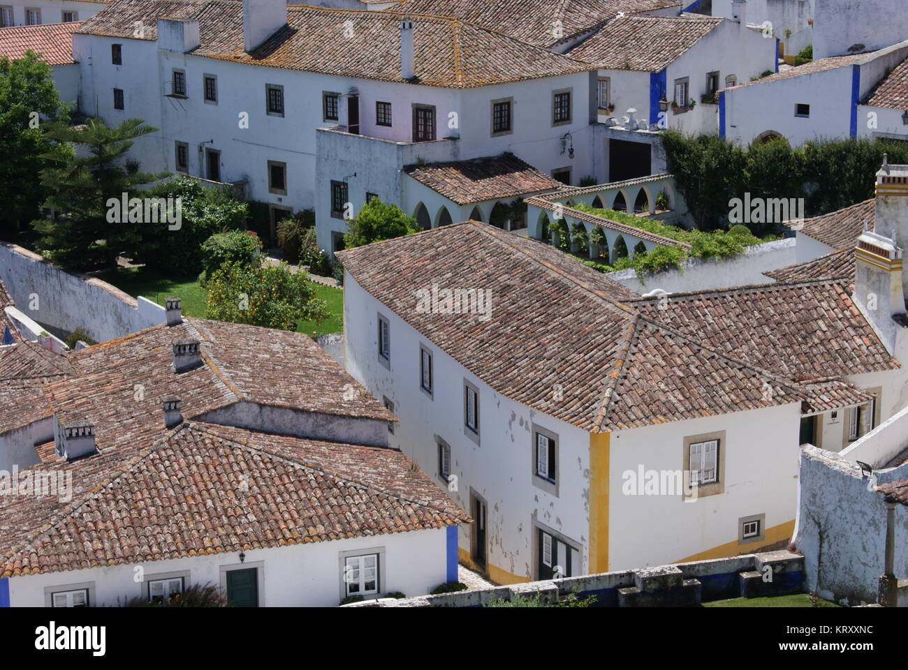 Un giorno di Obidos, Portogallo Foto Stock