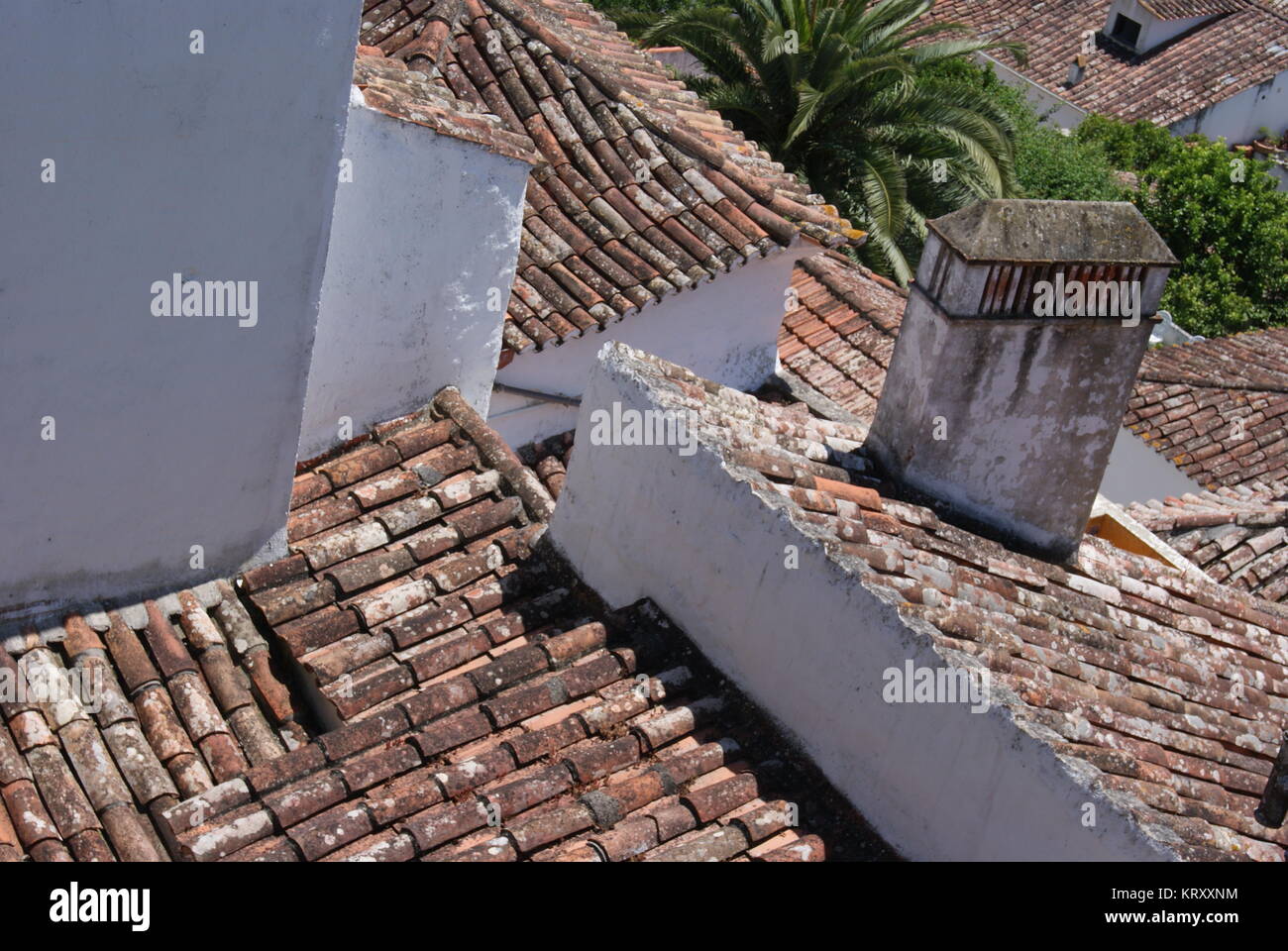 Un giorno di Obidos, Portogallo Foto Stock