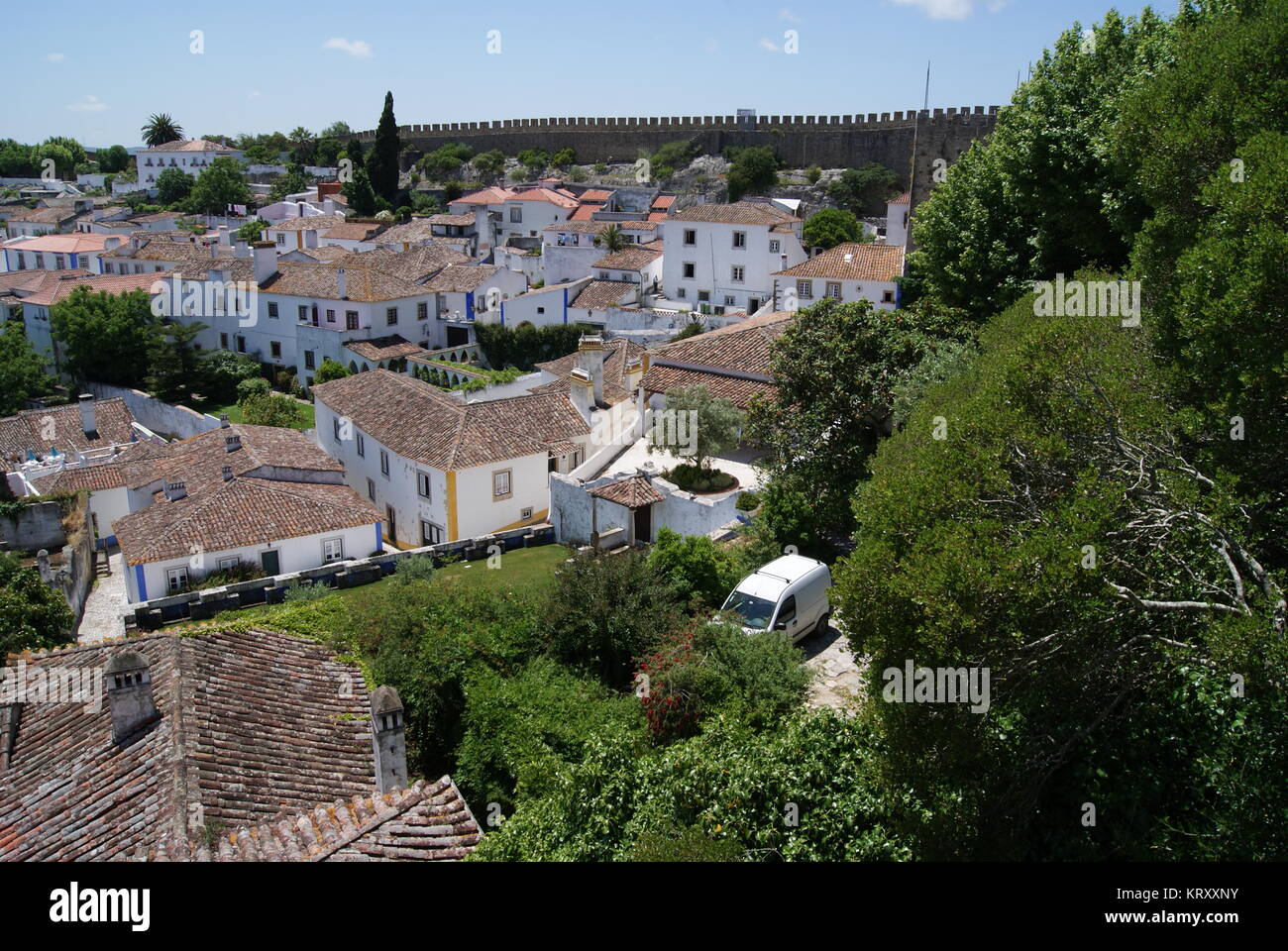Un giorno di Obidos, Portogallo Foto Stock