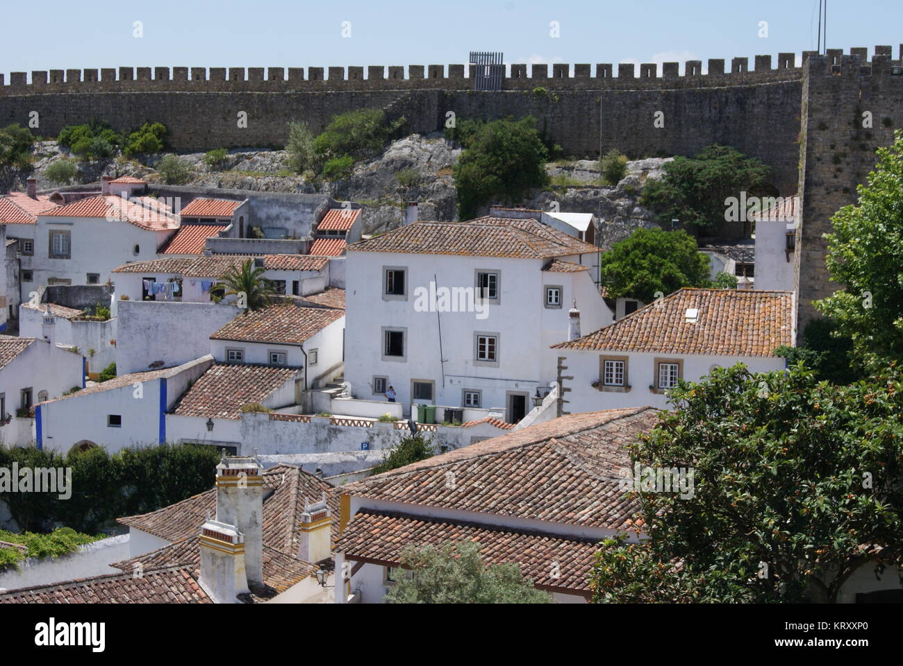 Un giorno di Obidos, Portogallo Foto Stock