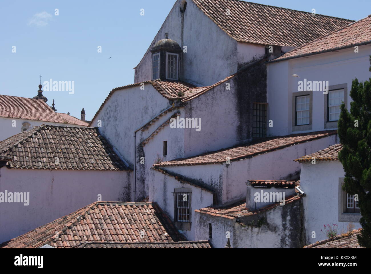 Obidos, Portogallo, una città fortificata Foto Stock