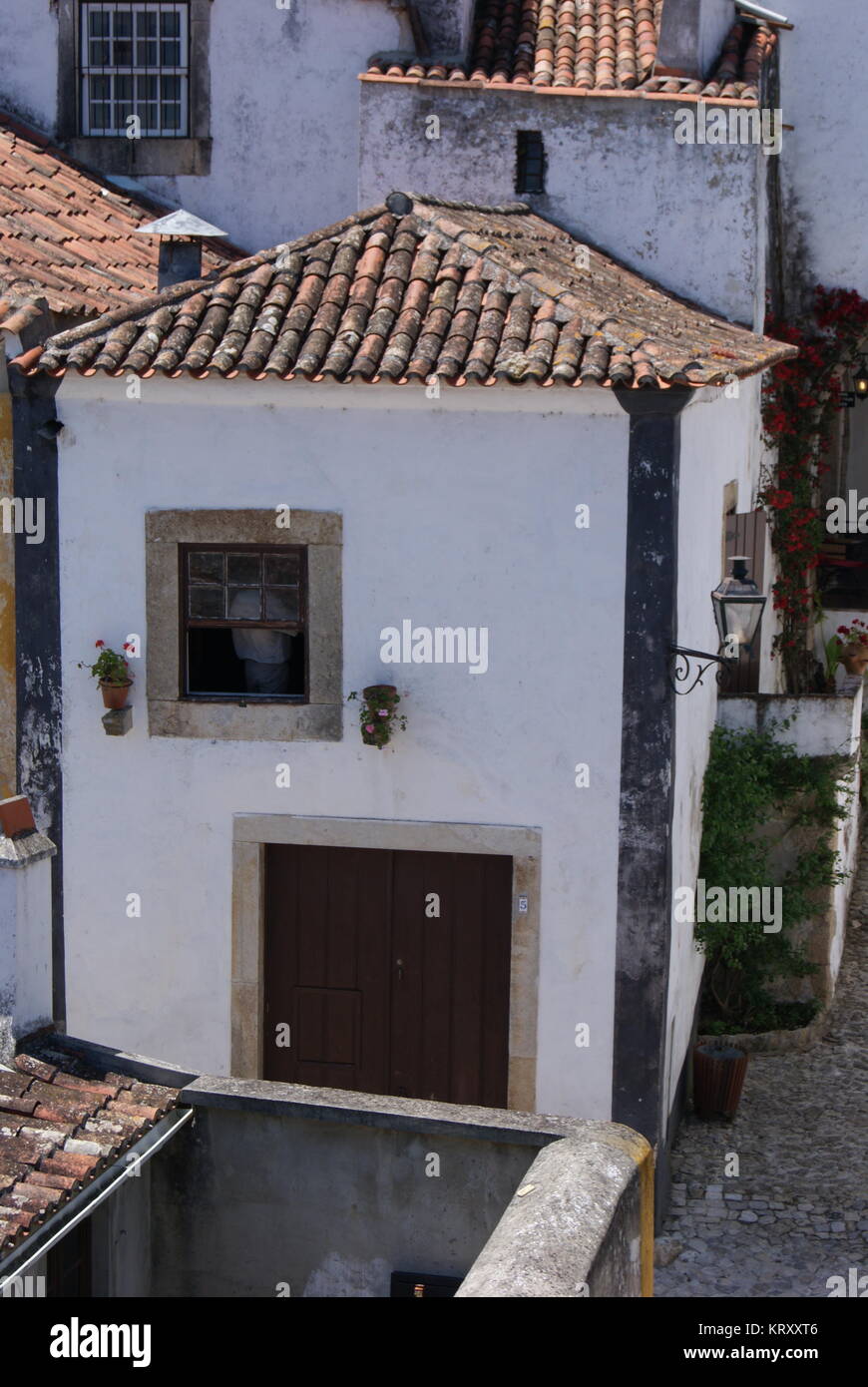 Un giorno di Obidos, Portogallo Foto Stock