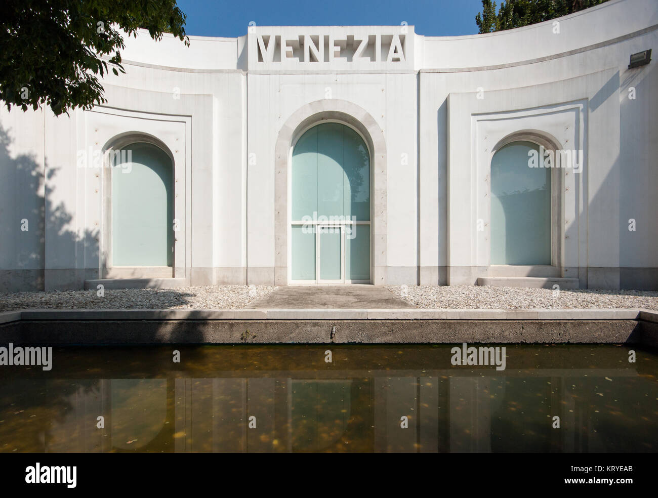 Padiglione Venezia, Venezia Pavilion, 1932, exedra, Biennale di Venezia giardini, architetto Brenno Del Giudice Foto Stock
