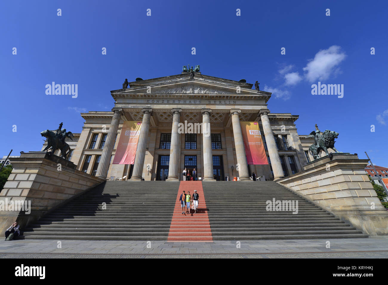 Teatro, gendarme il mercato, medio, Berlino, Germania, Schauspielhaus, Gendarmenmarkt Mitte, Deutschland Foto Stock