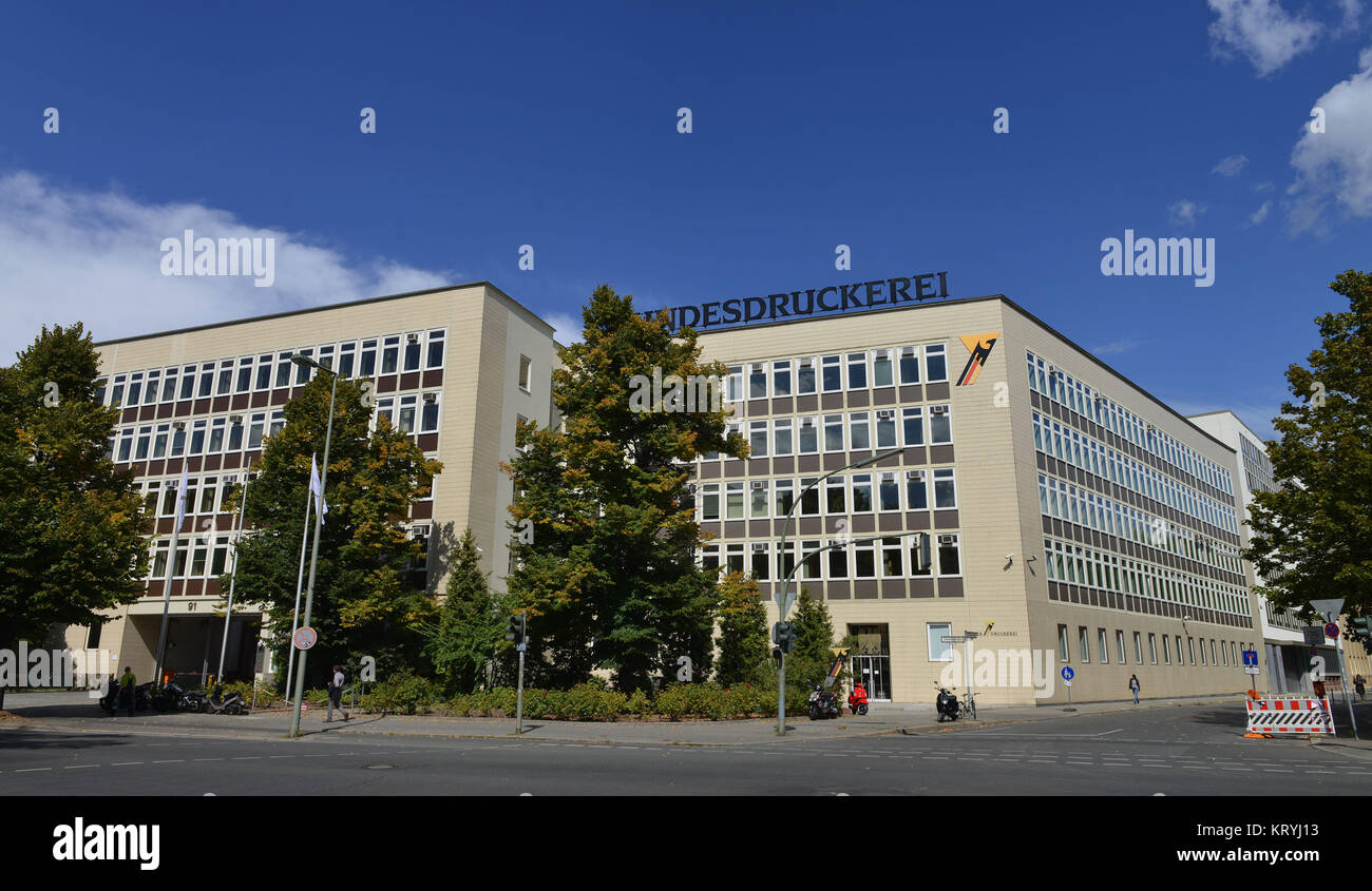 Stampanti federale, Oranienstrasse, Krizevac, Berlino, Germania, Bundesdruckerei, Kreuzberg, Deutschland Foto Stock