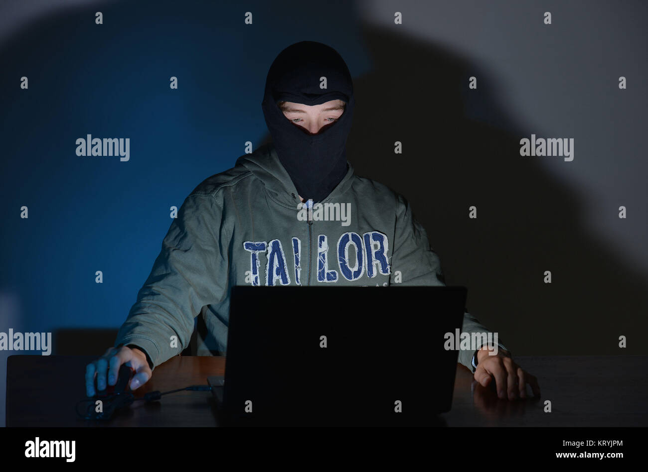 Foto simbolico Internet attività criminali, Symbolfoto Internetkriminalitaet Foto Stock