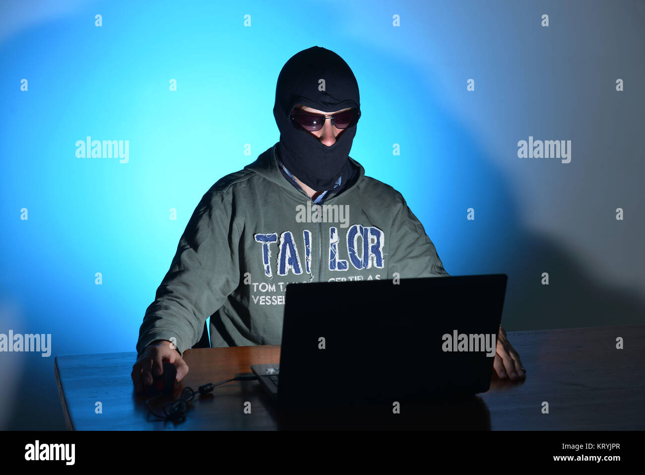 Foto simbolico Internet attività criminali, Symbolfoto Internetkriminalitaet Foto Stock