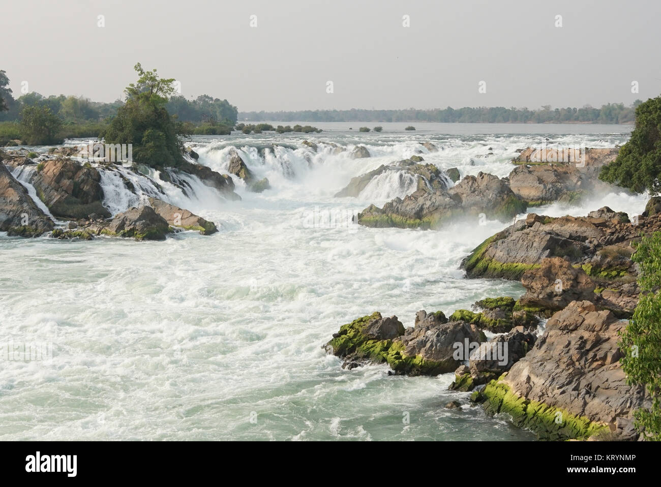 Khone Phapheng Wasserfall, Laos, Asien Foto Stock