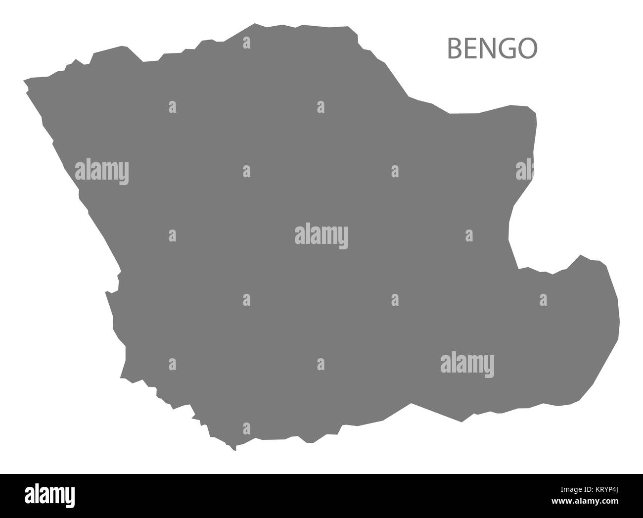 Bengo Angola Mappa grigio Foto Stock